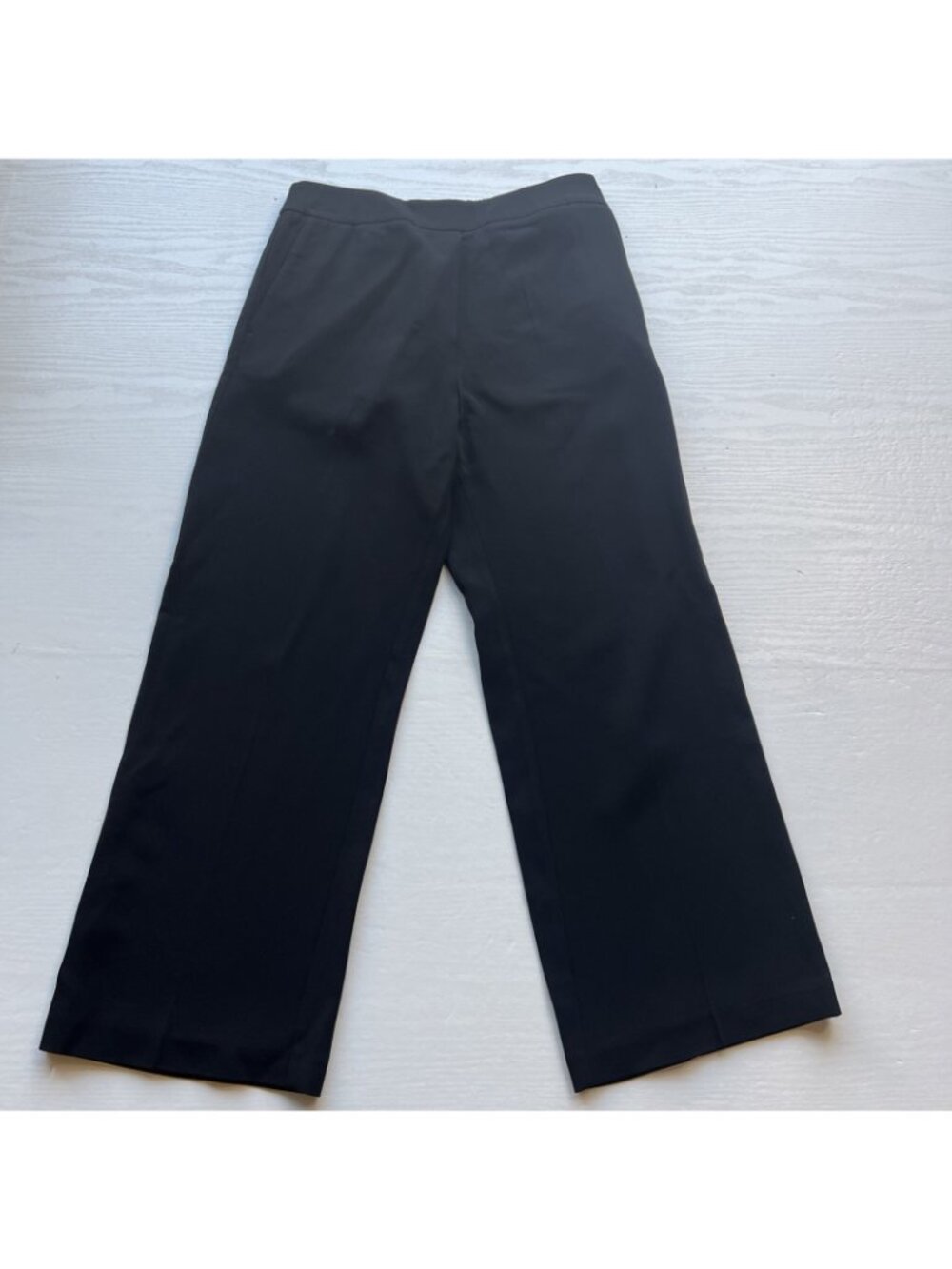 Boden Cropped‎ Pants Womens 4 Black Albemarle Pull On Crepe New - Picture 2 of 16